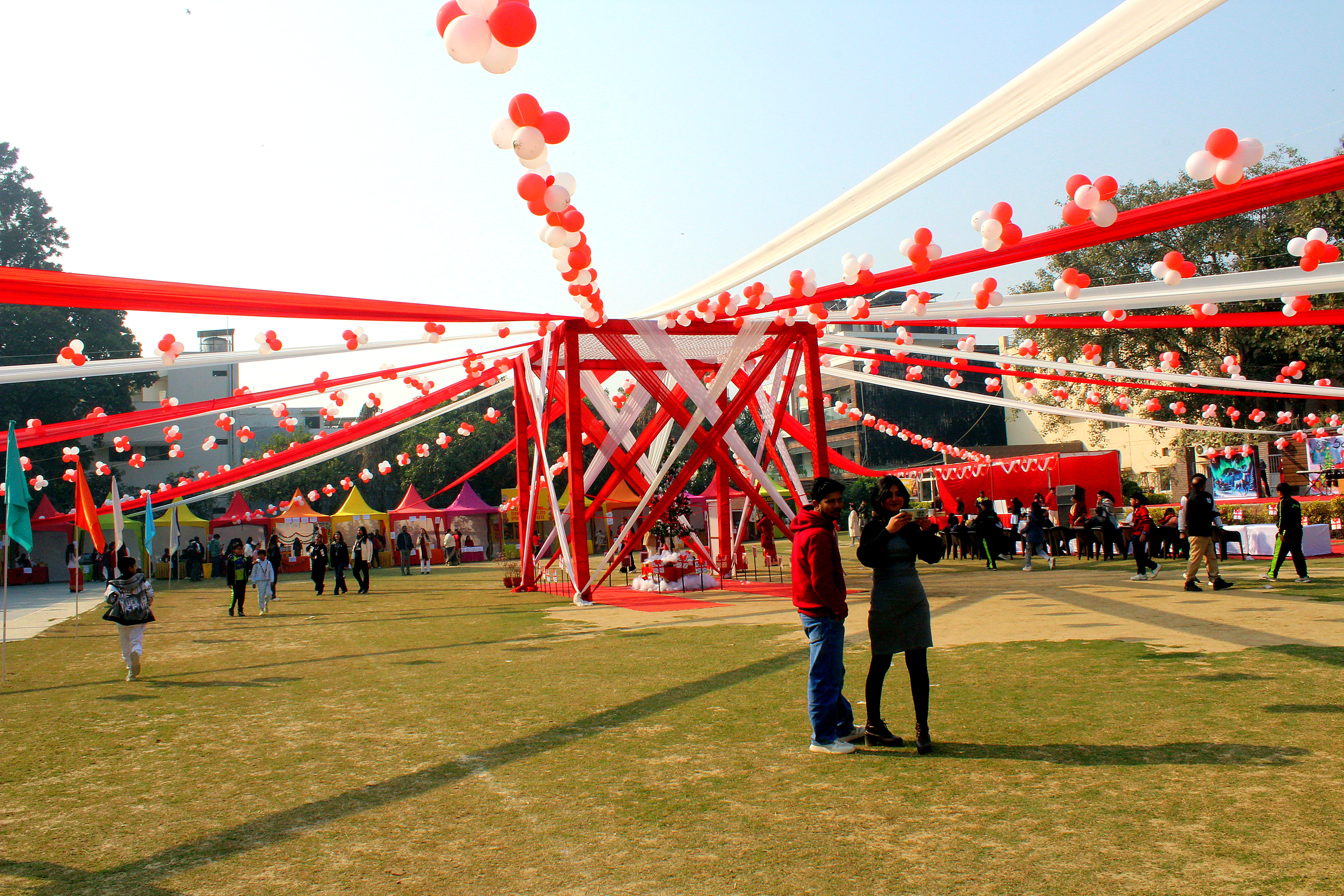 Christmas Carnival celebration at Schiller School
